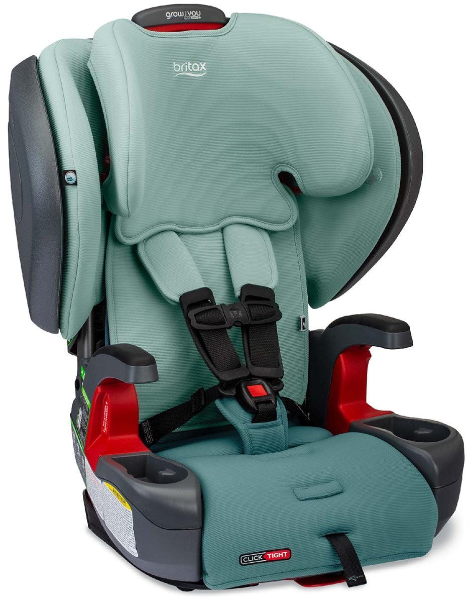 Britax OPEN BOX Grow With You ClickTight Plus Harness Booster Car Seat - Green Ombre - E1C203E-ob