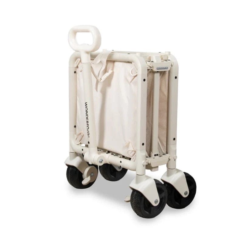 WonderFold S5 Convertible Utility Wagon + Canopy Bundle - Beige - S5-BG-S5CPY-BG-B