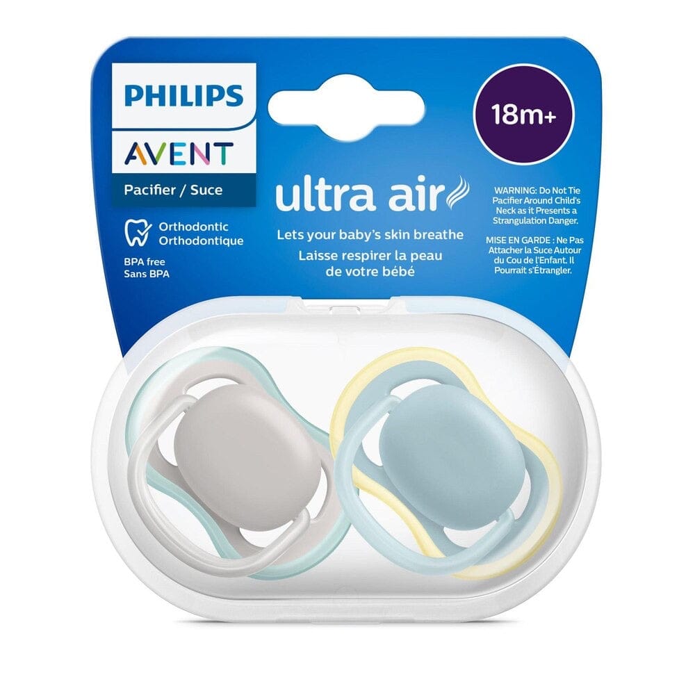Avent Ultra Air Pacifier 18m+, Beige / Dawn, 2 pack - SCF349-01