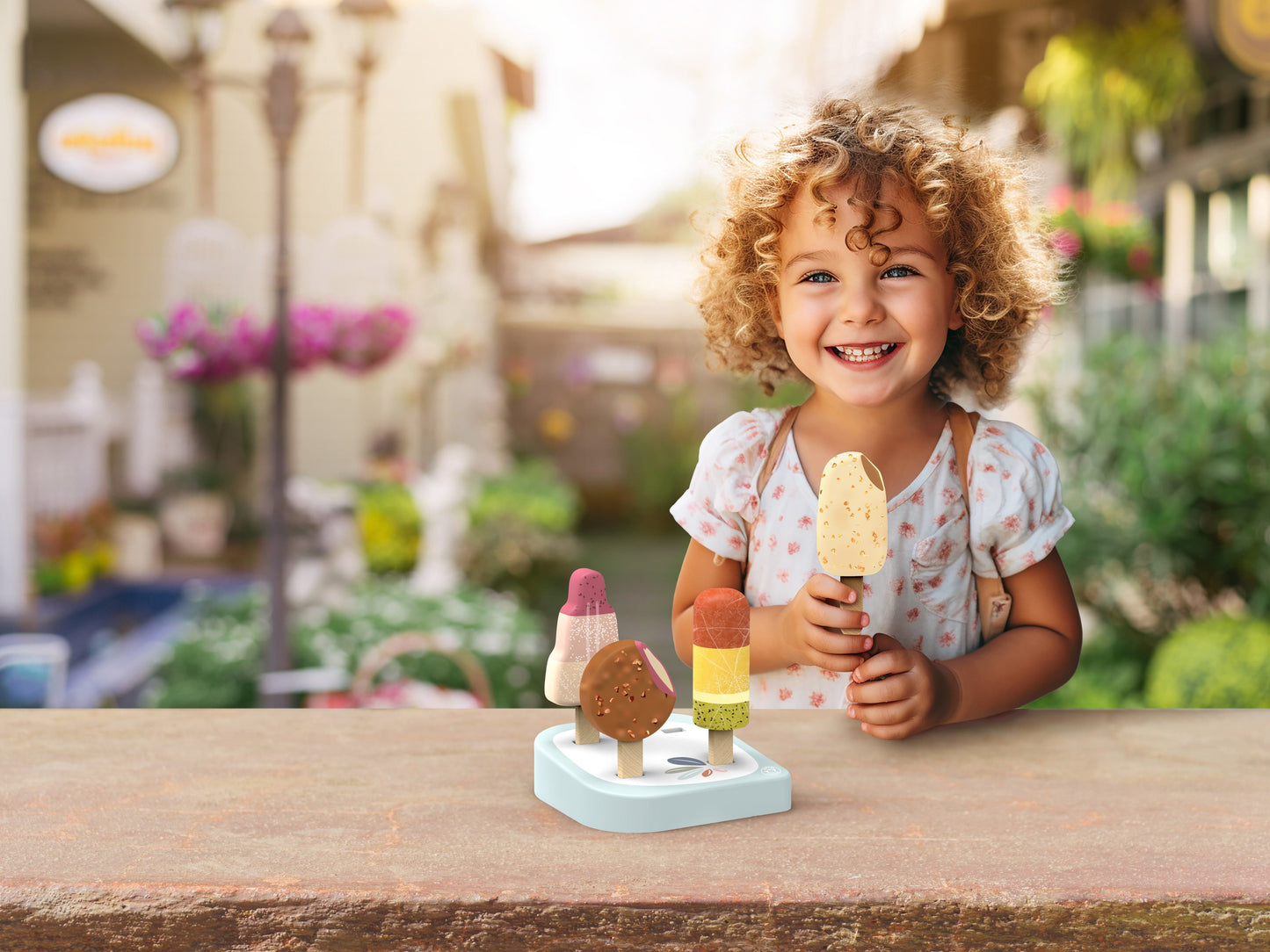 Speedy Monkey Ice Cream Bar Stand with 4 Ice Creams - Image 2