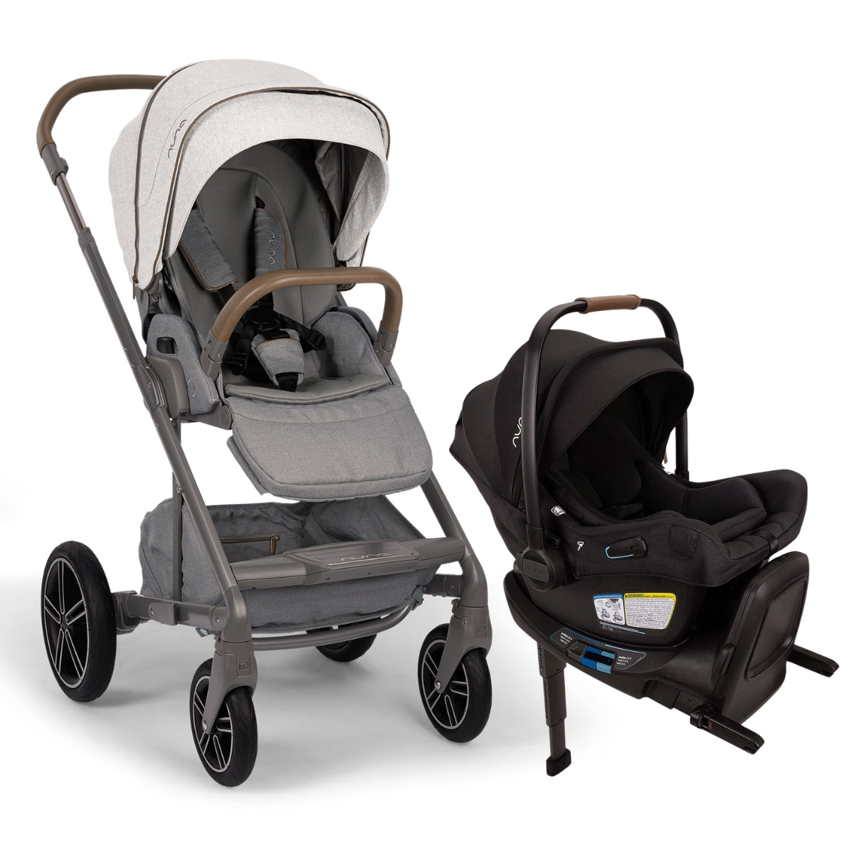 Nuna MIXX Next + Pipa Aire RX Travel System Bundle - Curated / Caviar Cognac