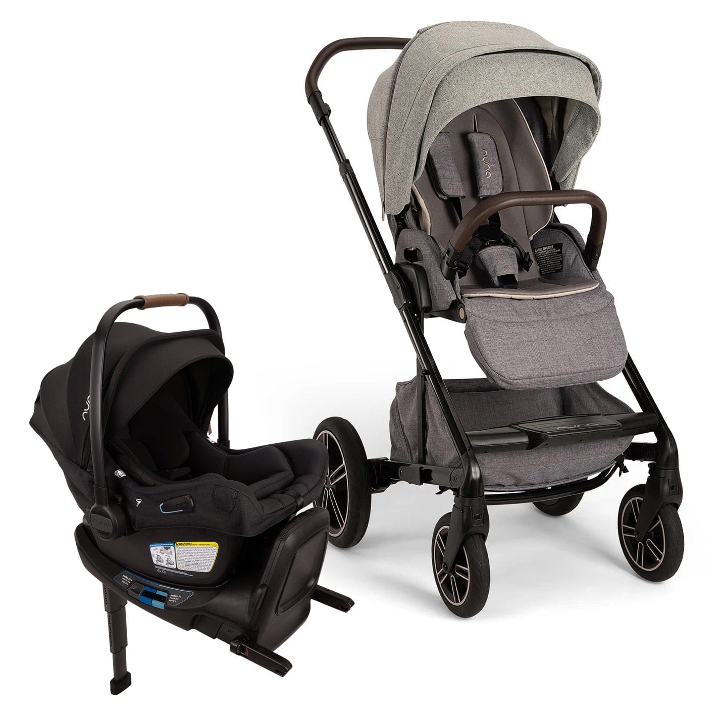 Nuna MIXX Next + PIPA Aire RX Travel System Bundle - Monterey / Caviar - ST13455MTY-CF18508600CVR