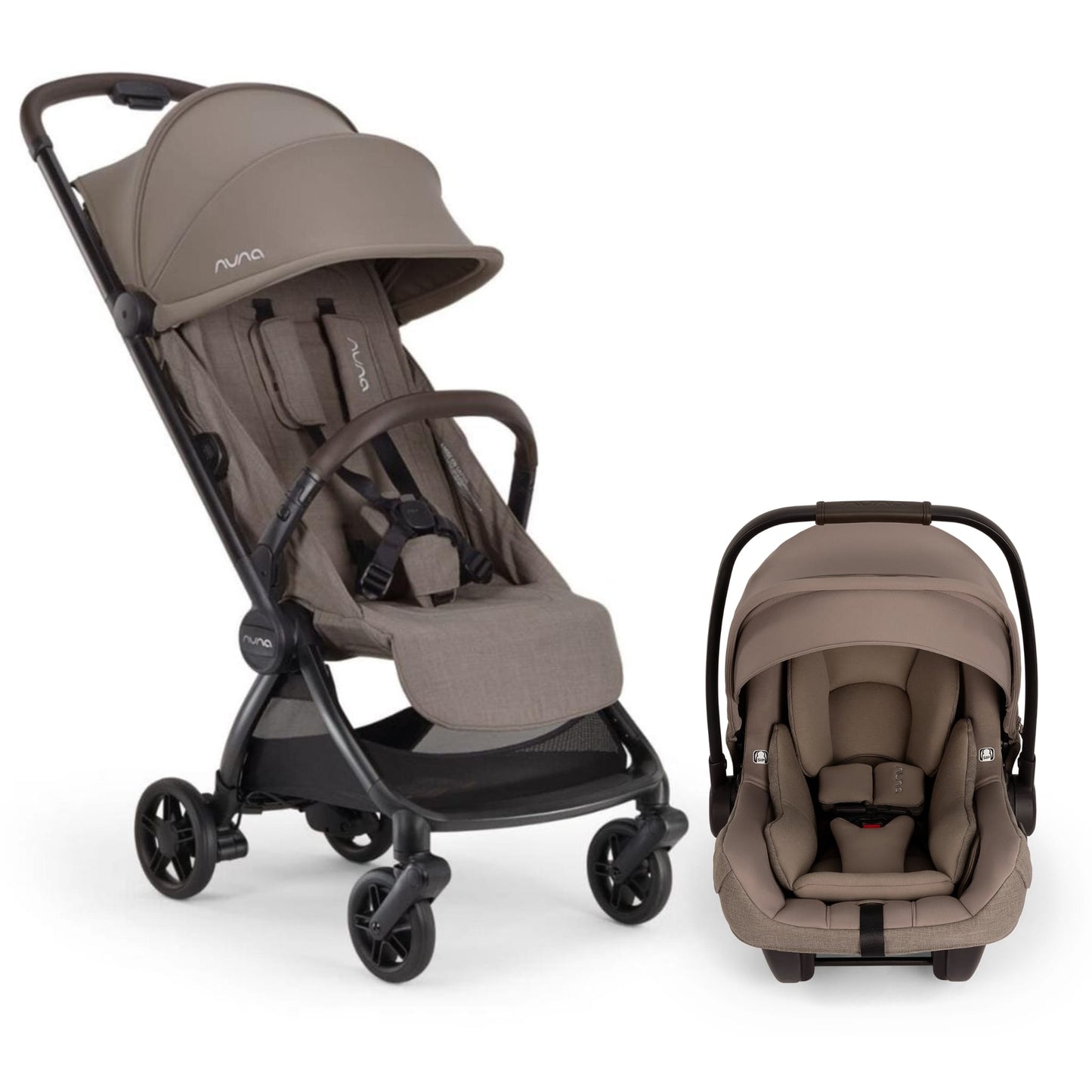 Nuna VIAA cabn + PIPA Aire RX Travel System Bundle - Cedar