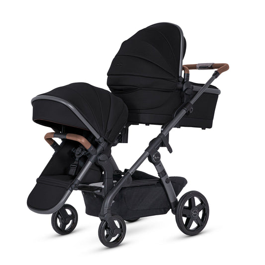 Silver Cross Wave 3 Complete Single-to-Double Stroller - Licorice