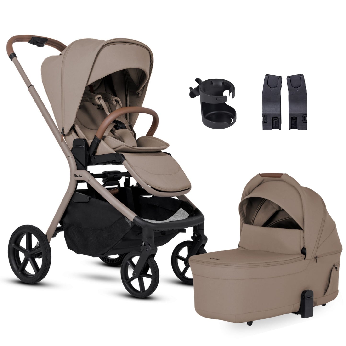 Silver Cross Breez Stroller + Newborn Essentials Bundle - Champagne