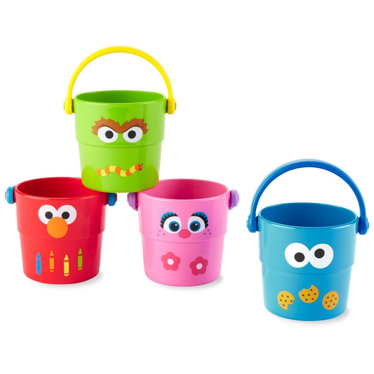 Skip Hop Sesame Street Stack & Pour Buckets Bath Toy - 9R146410