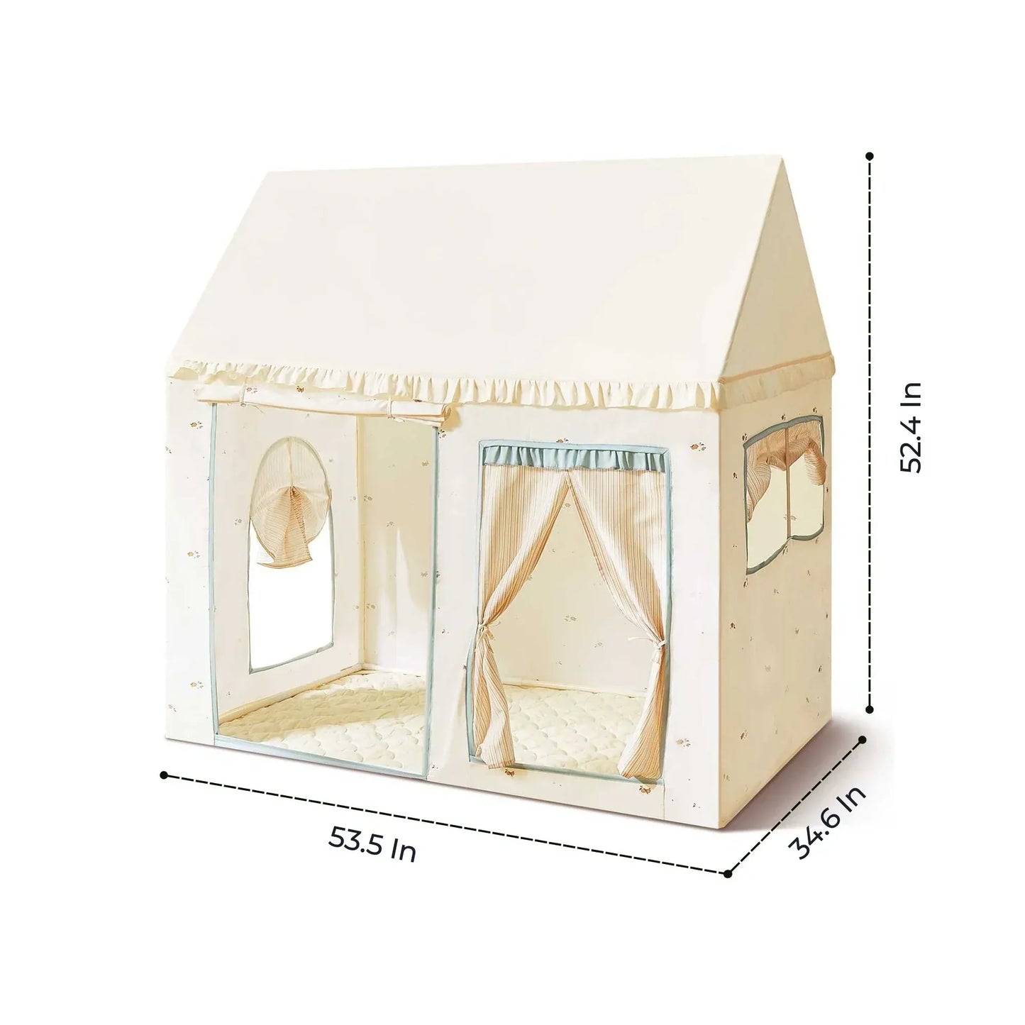 Tiny Land® Sweet Citrus Kid's Play Tent - Creamy white/blue - TLTGTT012BU