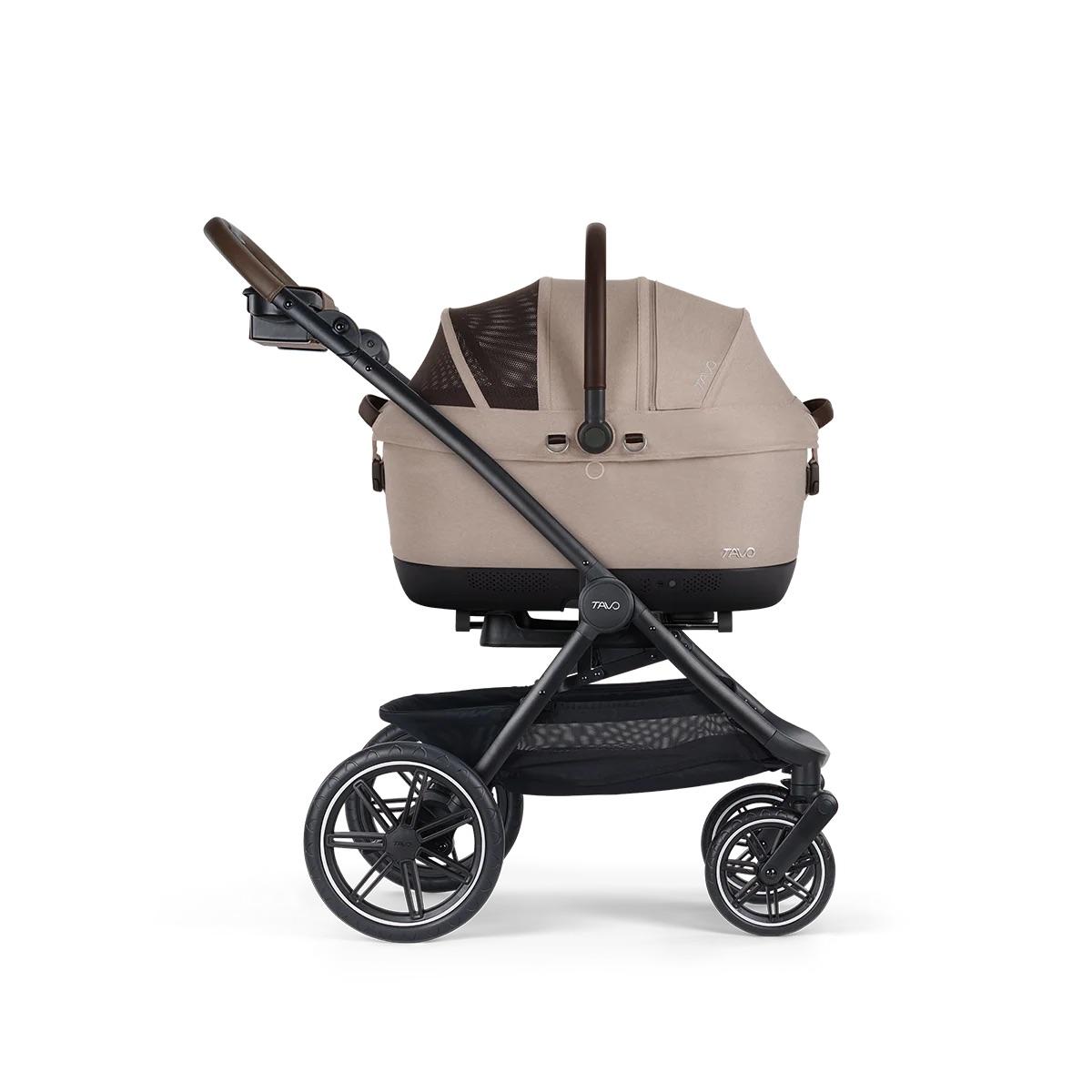 Tavo Pets Maeve iso6X Wind + Roscoe Trek Pet Travel System Bundle - Fawn