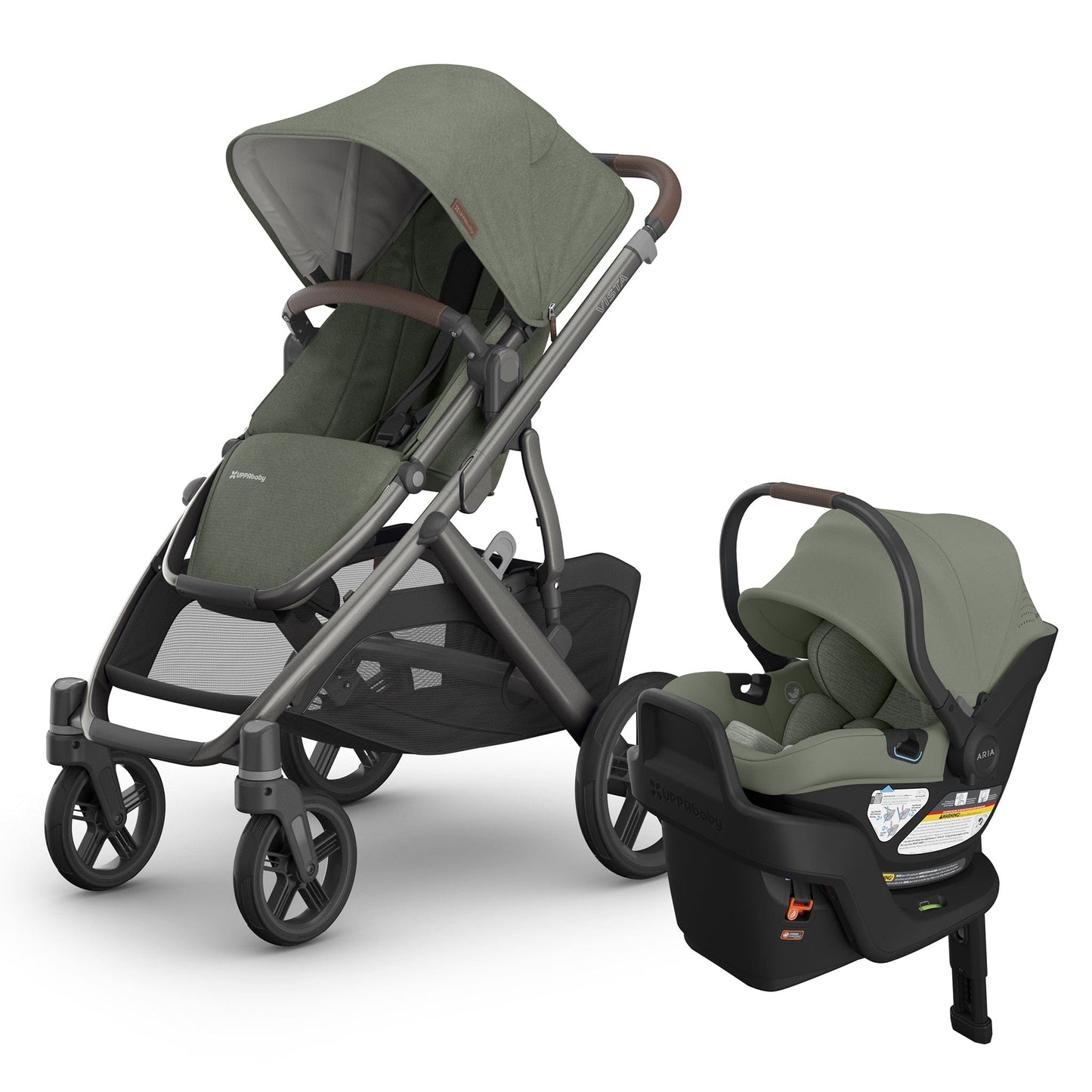 UPPAbaby Vista V3 + Aria V2 Travel System Bundle - Evelyn / Evelyn - TRVL-ARIA-V2-0303-VSO-NA-EVE