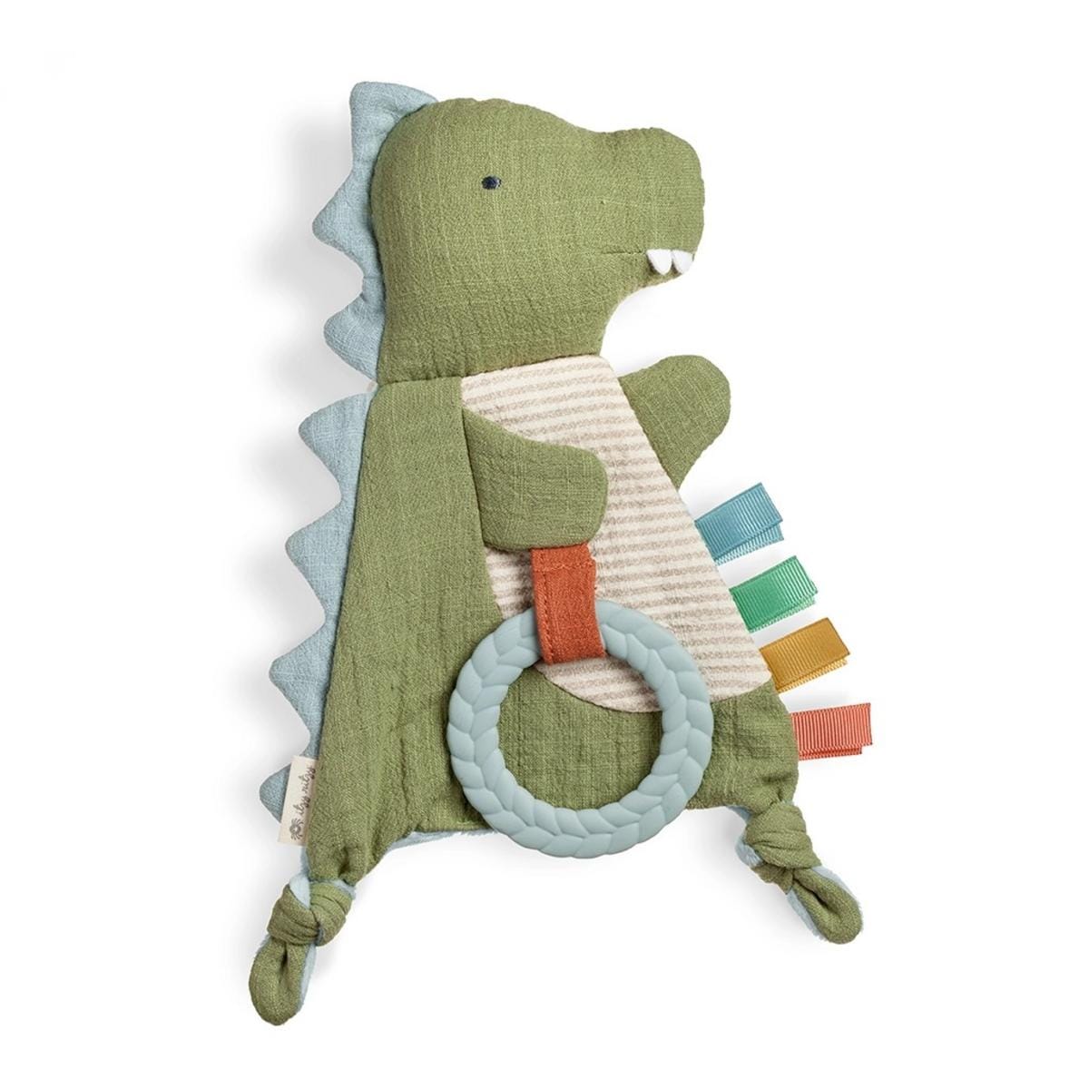 Itzy Ritzy Bitzy Crinkle Sensory Crinkle Toy with Teether - James the Dino - CRKL8085