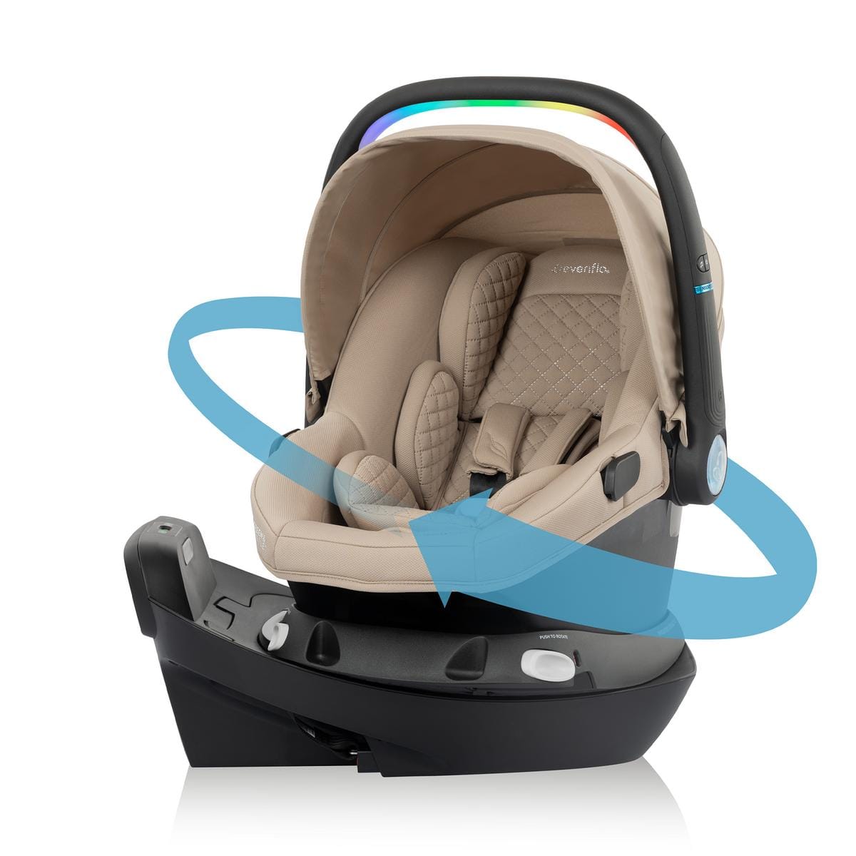 evenflo advanced litemax Evenflo Revolve180 LiteMax NXT Rotational Infant Car Seat with Sensory – Albee Baby