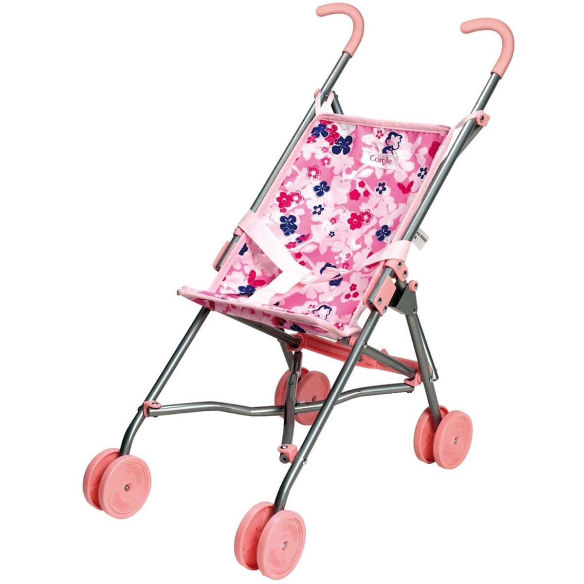 Corolle Umbrella Doll Stroller - Pink Floral - X0507