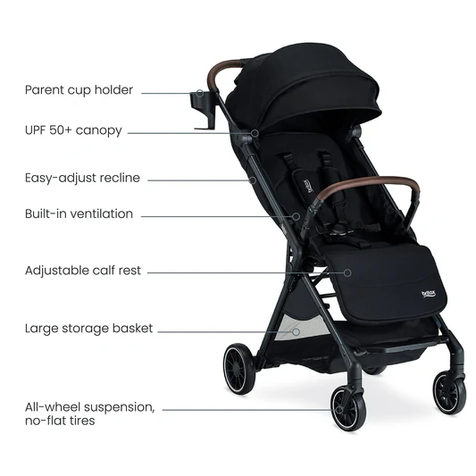 Britax Juniper Compact Stroller - Raven Black