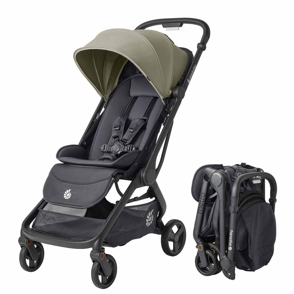 Ergobaby Metro 3 Compact City Stroller - Soft Olive - METRO3SFTOLV
