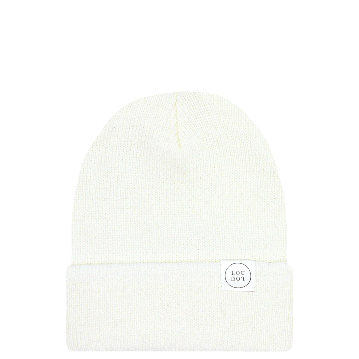 Lou Lou & Company Beanie with Pom - Ivory, Infant (0-6 MO)