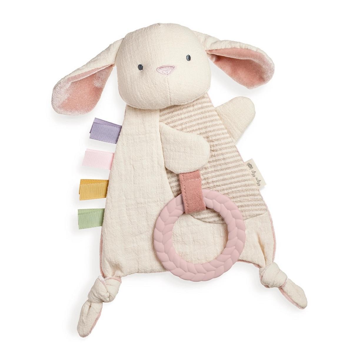 Itzy Ritzy Bitzy Crinkle Sensory Crinkle Toy with Teether - Ana the Bunny - CRKL8447