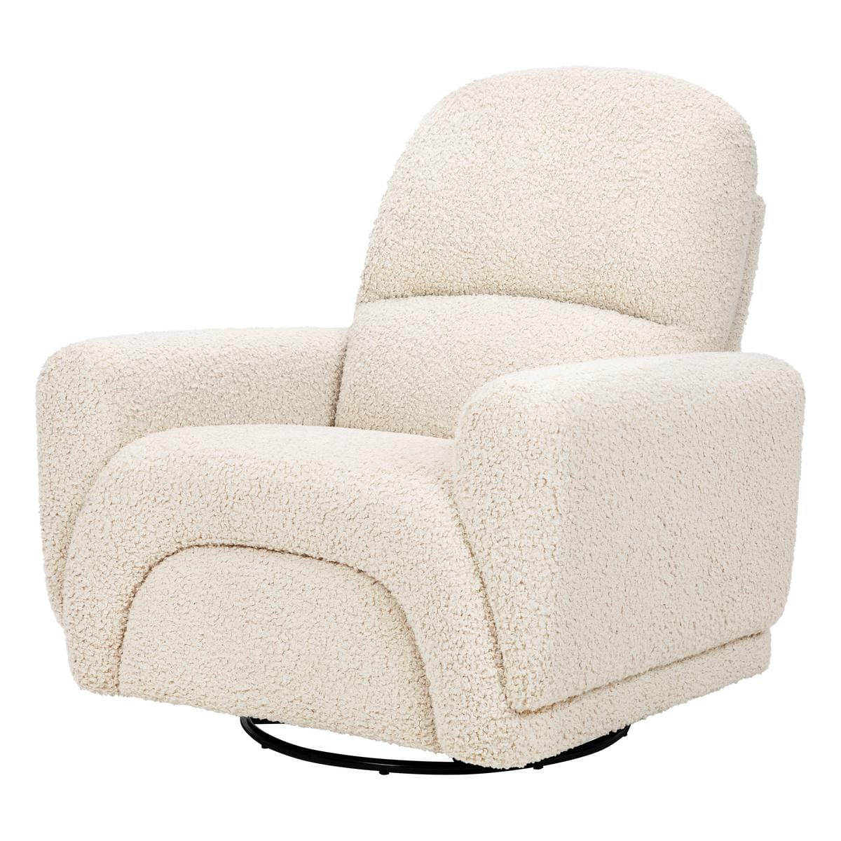 Babyletto Rainbow Recliner and Swivel Glider in Teddy Loop - Almond Teddy Loop