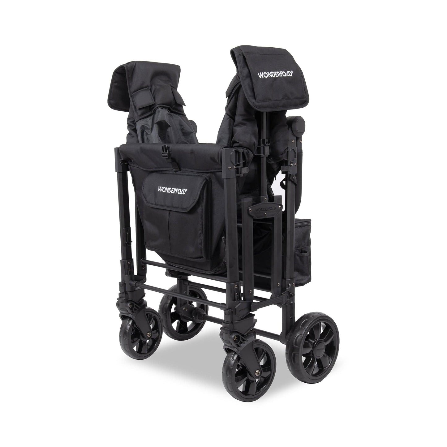 WonderFold W4 Elite Pro (4 Seater) Stroller Wagon - Jet Black