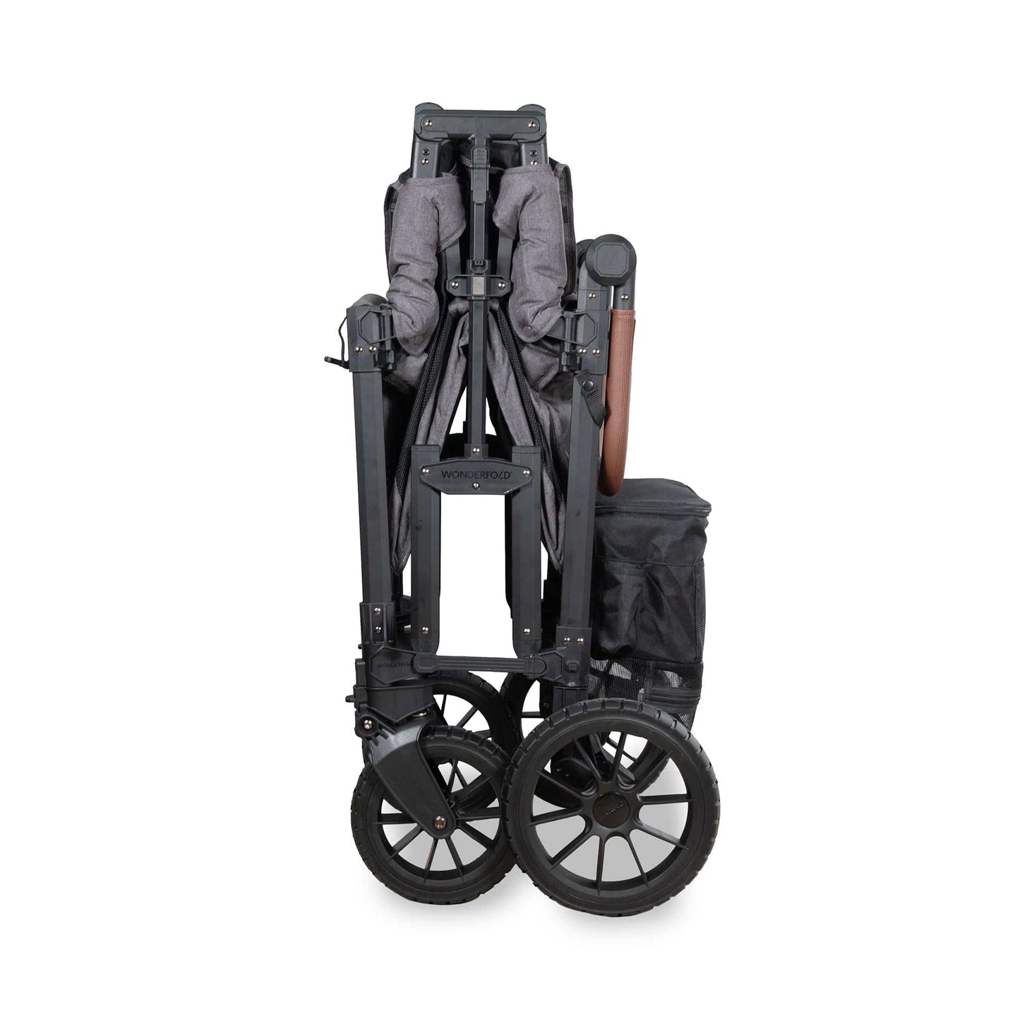 WonderFold W4 Luxe Pro (4 Seater) Stroller Wagon - Charcoal Gray - W4LUXP-GRY