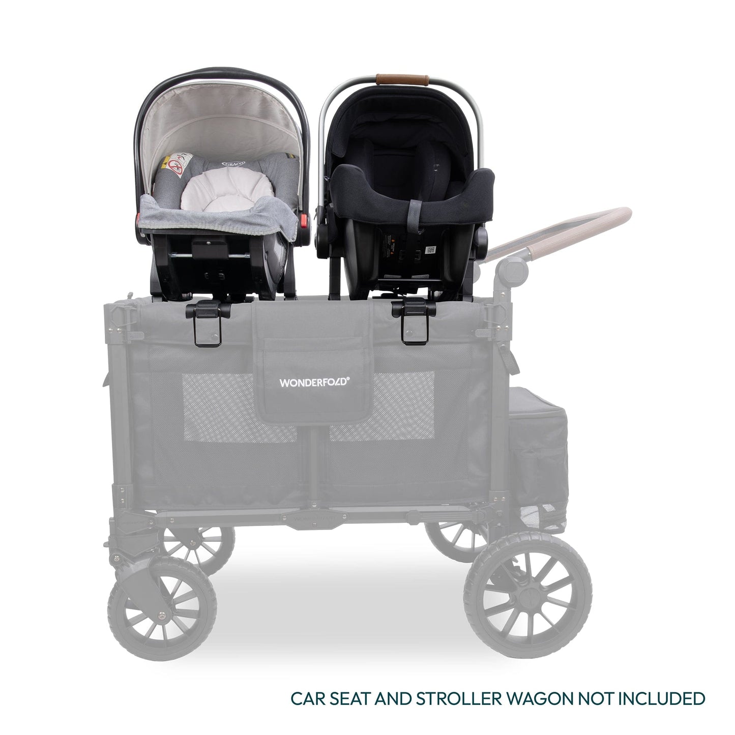 WonderFold W4 / W6 Pro Series Car Seat Adapter - Cybex, Nuna, Maxi-Cosi - W4W6PCSA-CNM