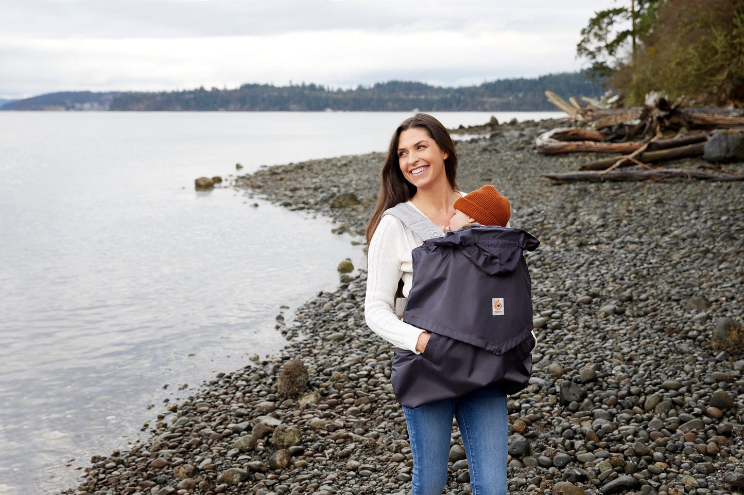 Ergobaby Rain and Wind Baby Carrier Cover - Charcoal - WCRWCHAR