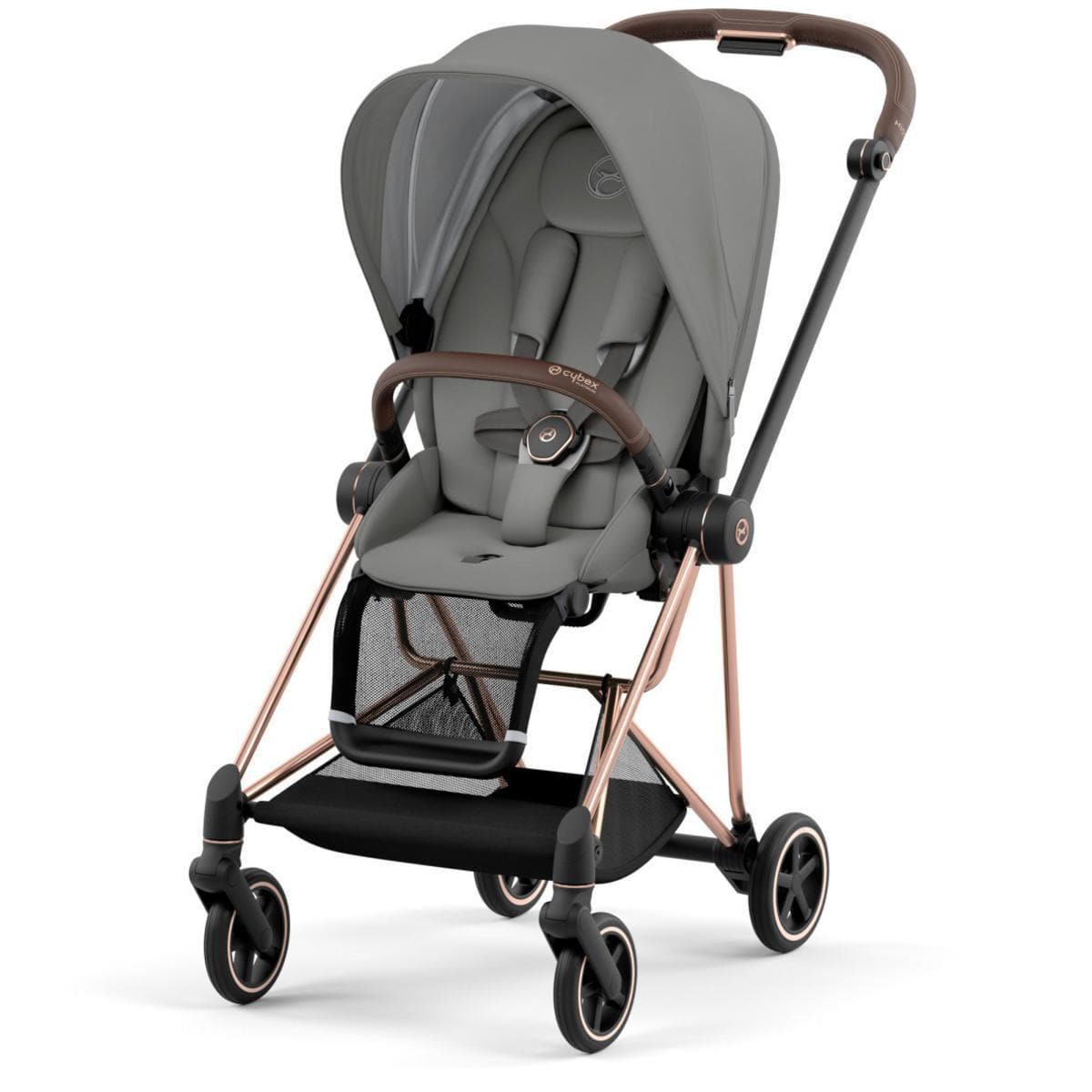 Cybex OPEN BOX MIOS 3 Stroller (One Box) - Rose Gold / Brown / Soho Grey - 521004313-OB