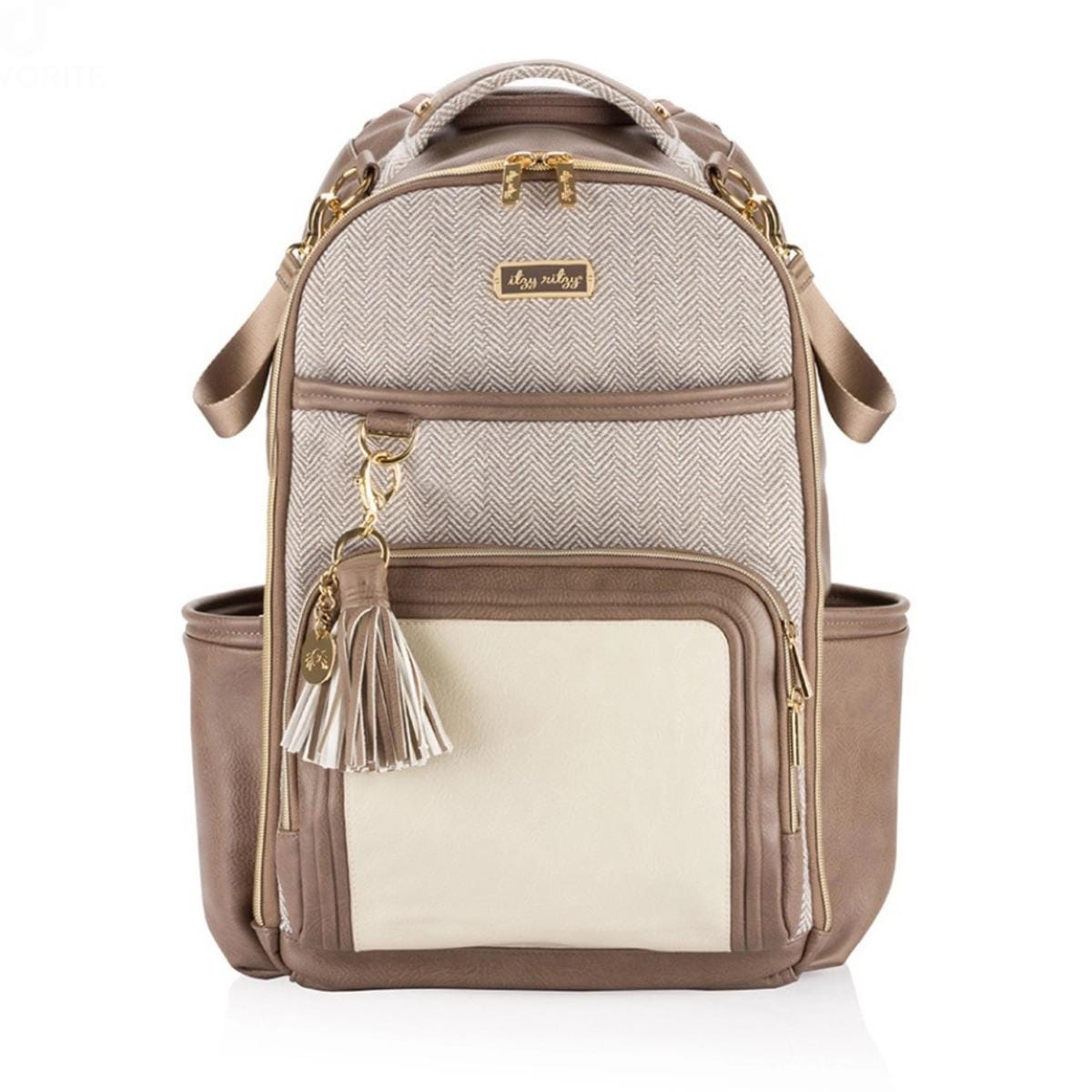 Itzy Ritzy Boss Plus Backpack Diaper Bag - Vanilla Latte - DBP7000