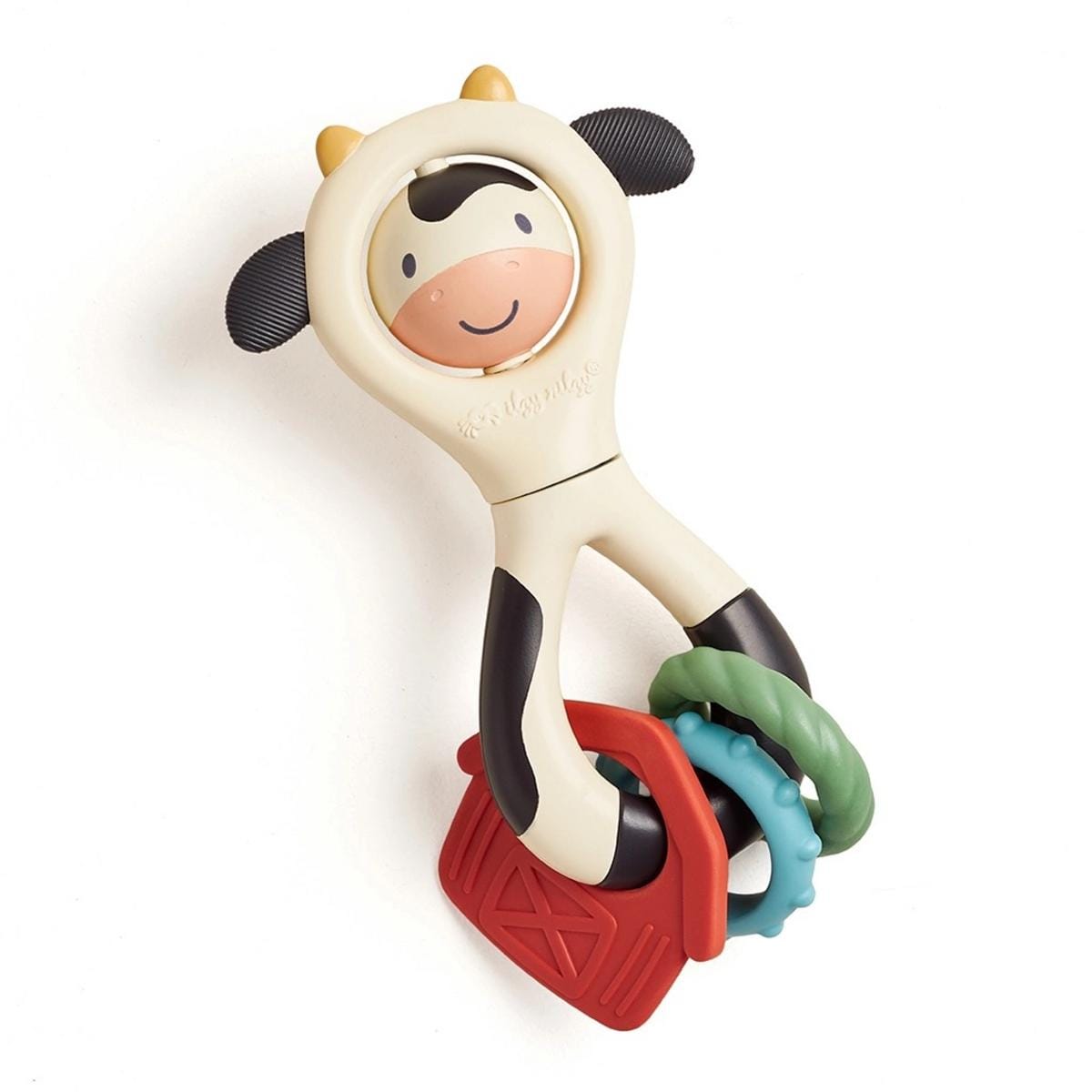 Itzy Ritzy Itzy Spinner Sensory Teething Rattle - Cow - SP8506
