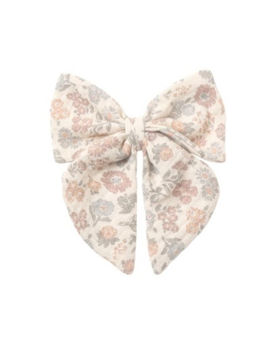 Quincy Mae Bow Vintage Floral - Natural