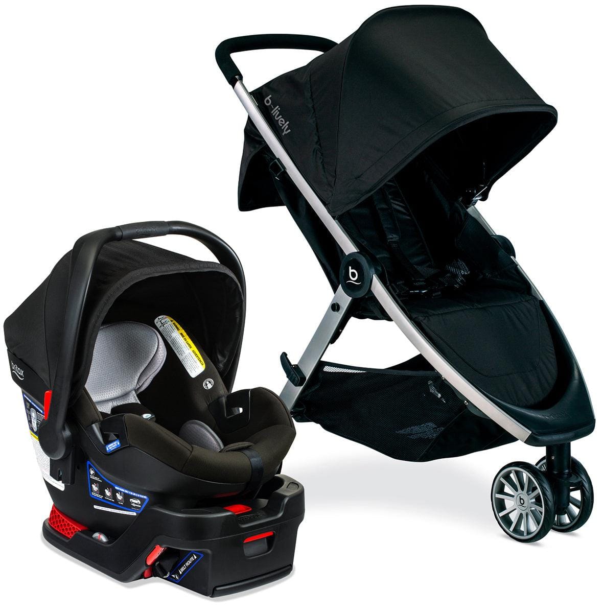 Britax OPEN BOX B-Lively & B-Safe Gen2 FlexFit Travel System - Twilight (SafeWash) - S12776800-ob