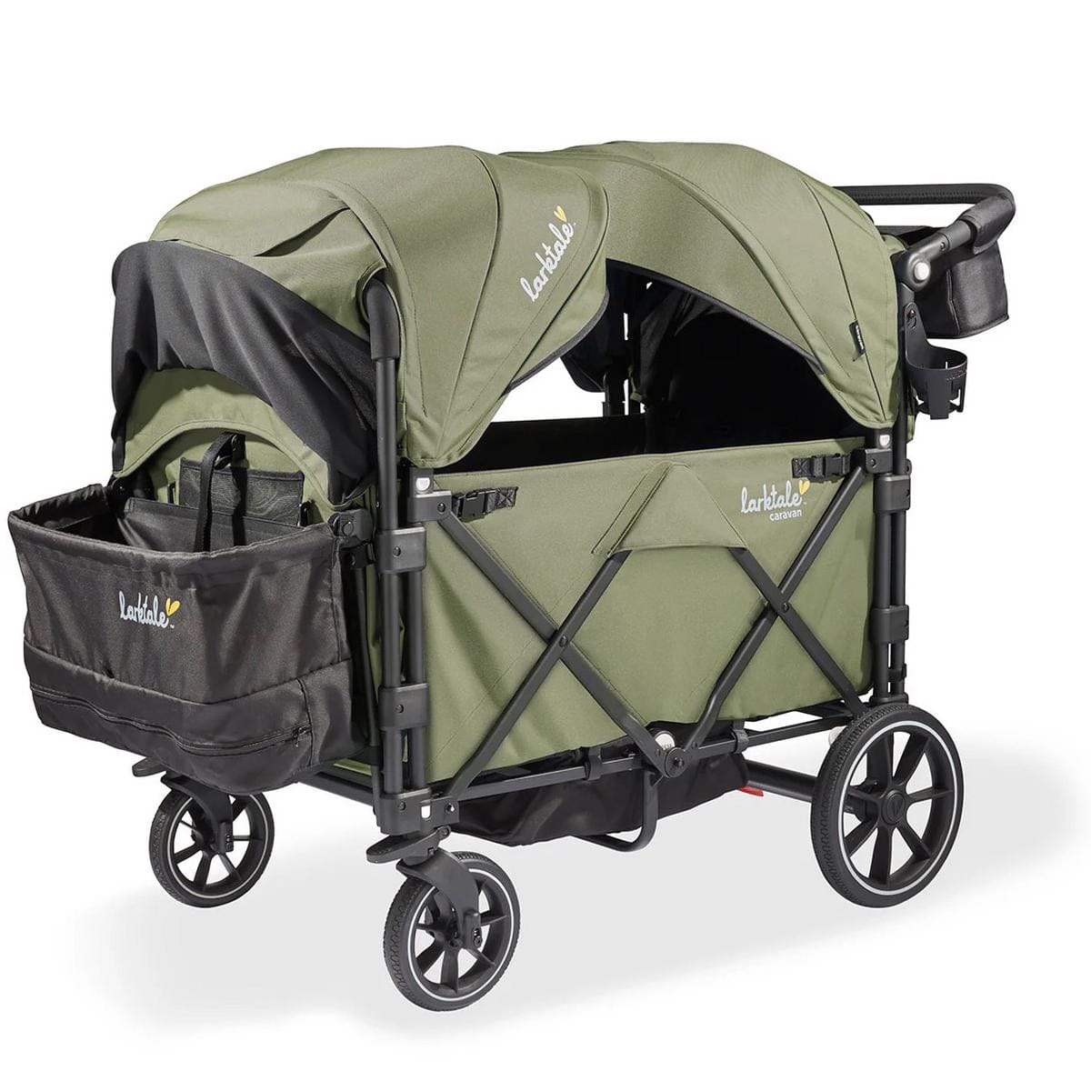 Larktale OPEN BOX Caravan Quad (4 Seater) Stroller Wagon - Chelsea Green - LK50037-ob