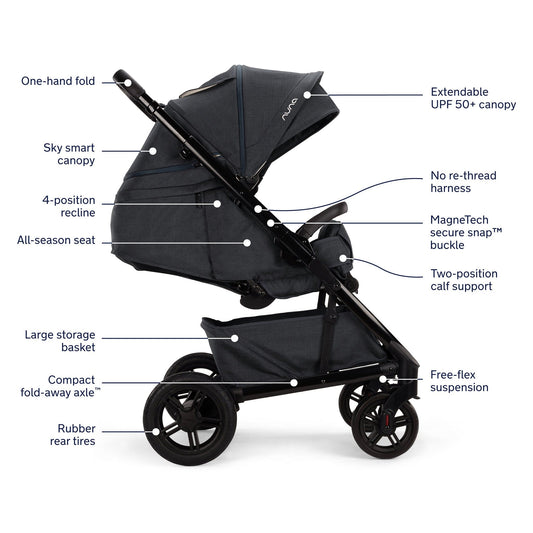 Nuna TAVO Next + PIPA Rx Travel System (2 Box) - Caviar