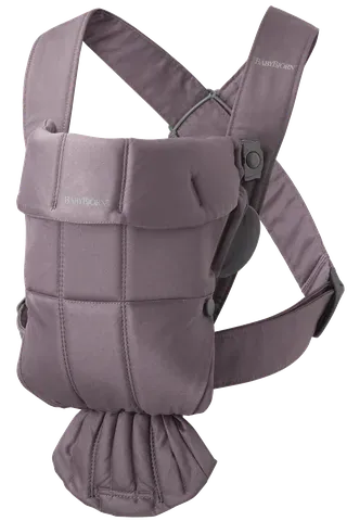 BabyBjörn Baby Carrier Mini Woven, Dark Purple - 021134US
