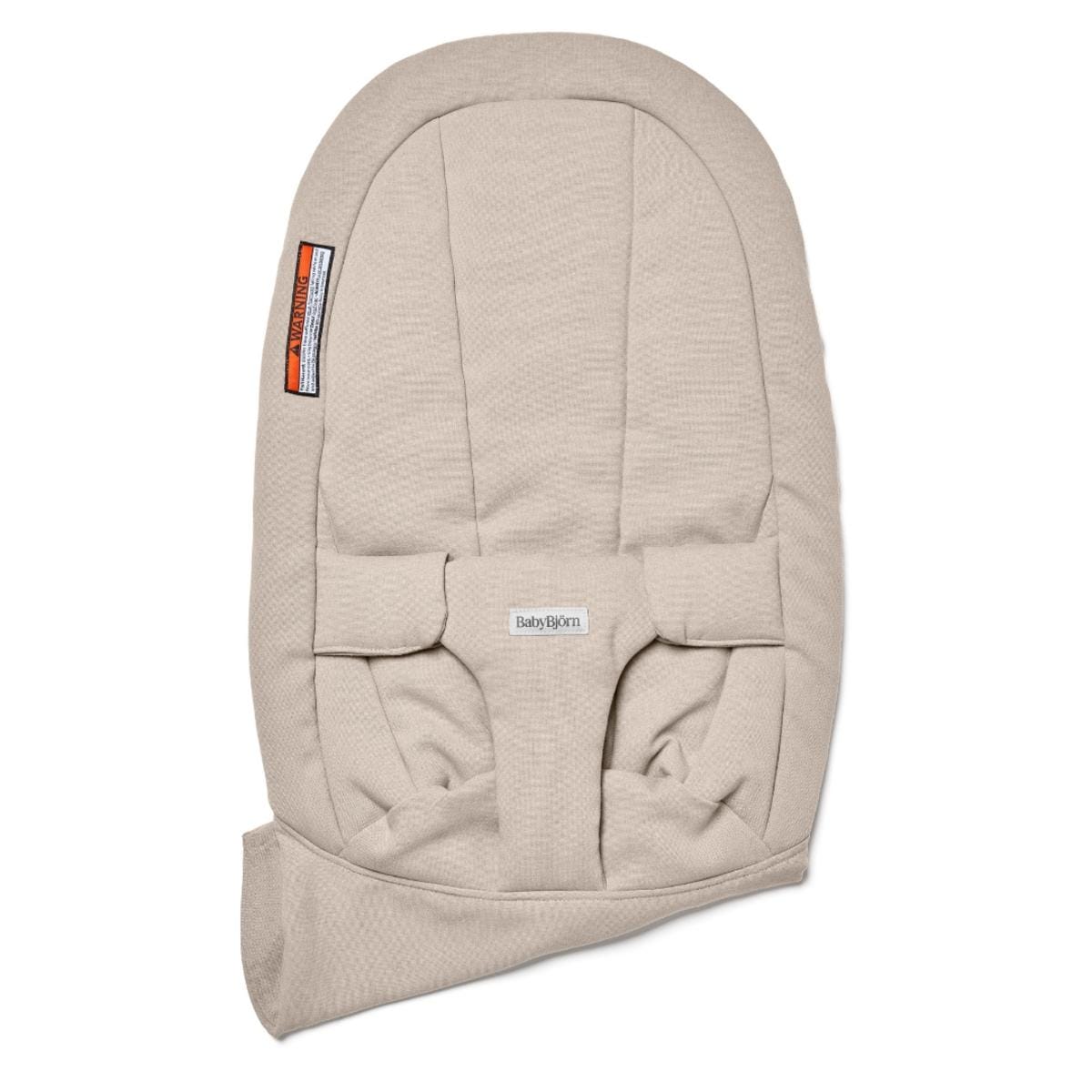 BabyBjörn Fabric Seat for Bouncer Begin - Woven, Sand Gray