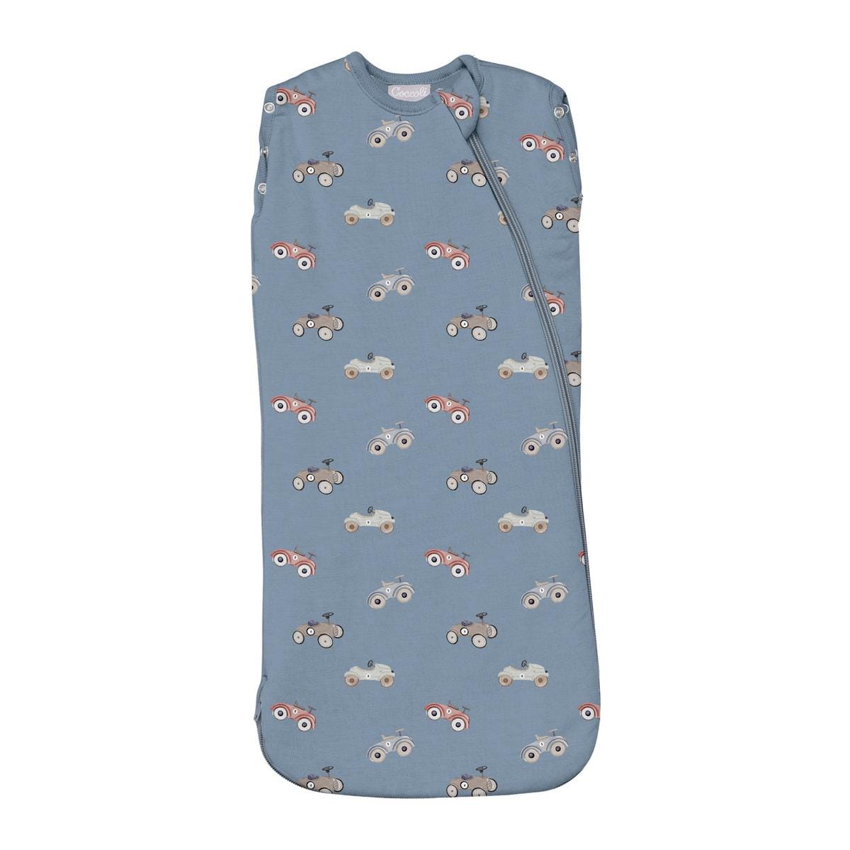Coccoli Modal 1.5 TOG Swaddle Sleepsack - Cars on Steel Blue - N