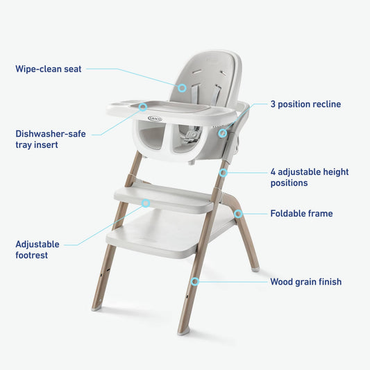 Graco EveryStep™ Slim 6-in-1 High Chair - Misty - 2184835