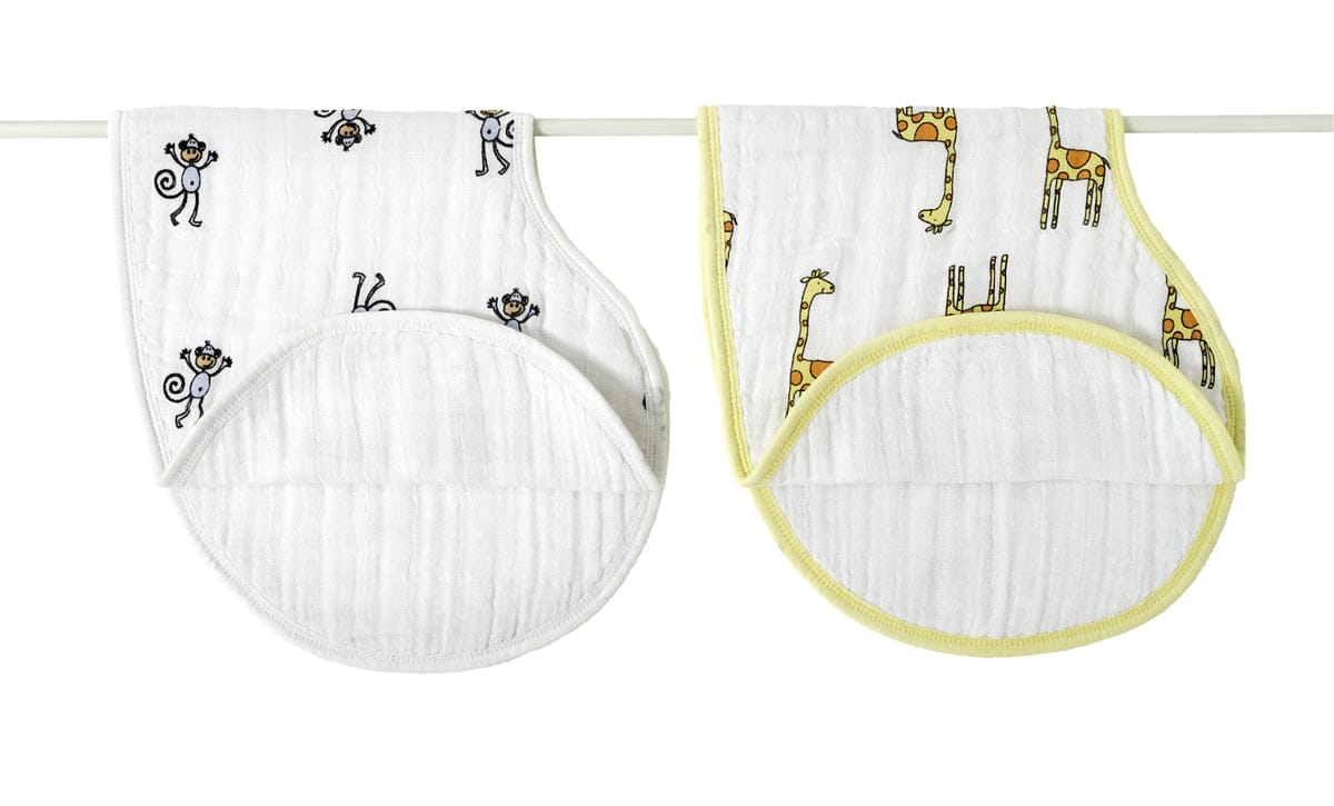 Aden + Anais Burpy Bibs, 2 Pack - Jungle Jam