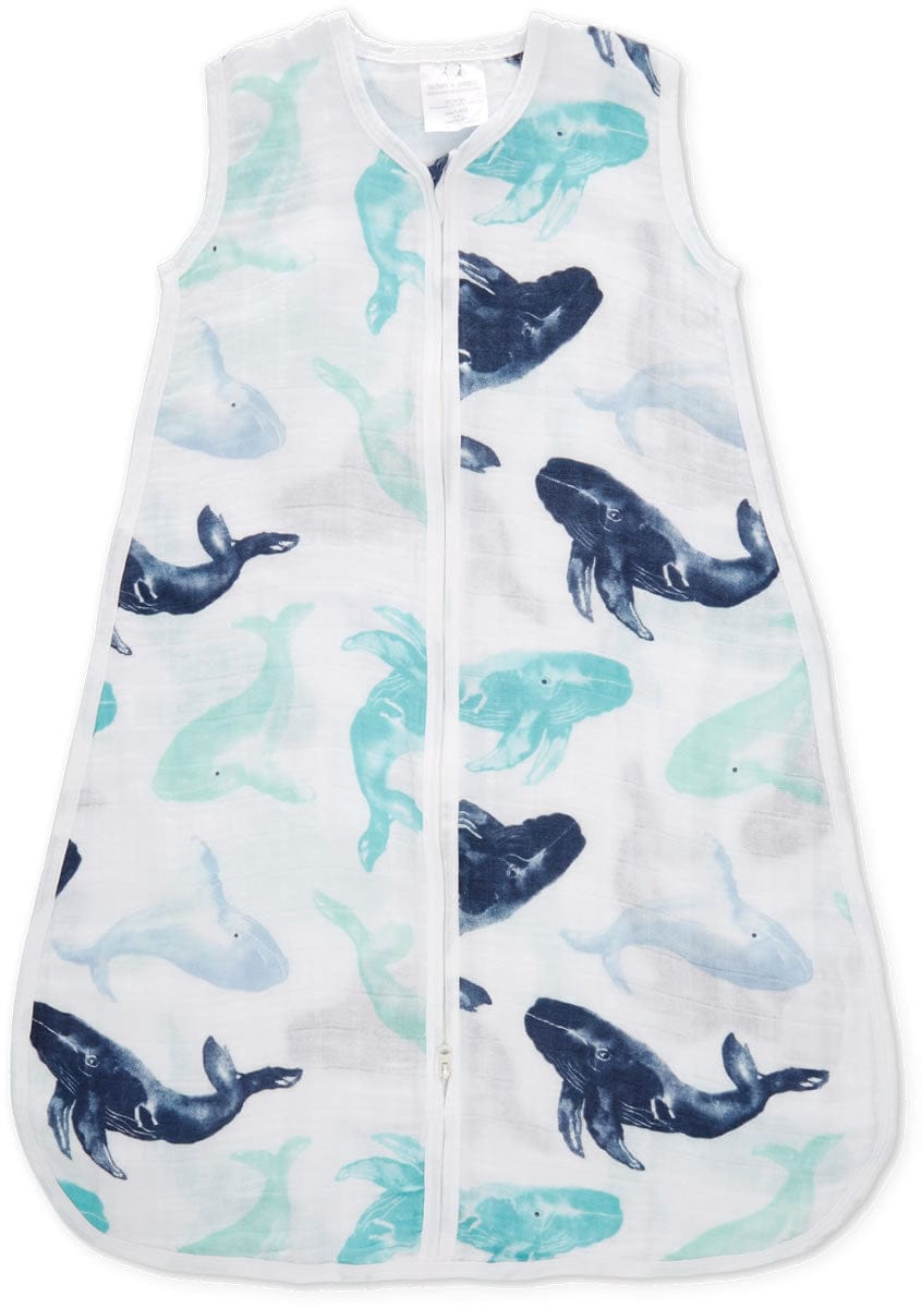 Aden + Anais Classic Sleeping Bag - Seafaring Whale - Large - 8184-AA
