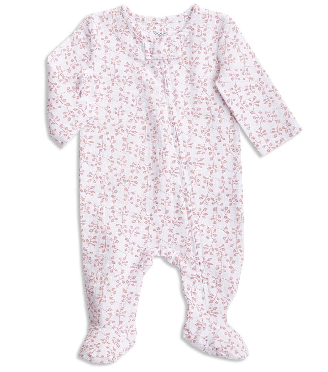 Aden + Anais Long Sleeve Zipper One-Piece - Vines (3-6 Months) - 256708