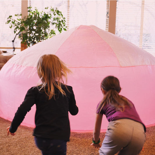 Airfort Inflatable Fort for Kids Pink and White - RETAIL-PINK