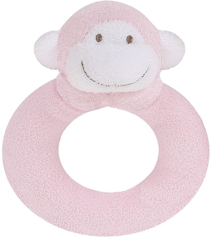 Angel Dear Ring Rattle - Pink Monkey - 1629