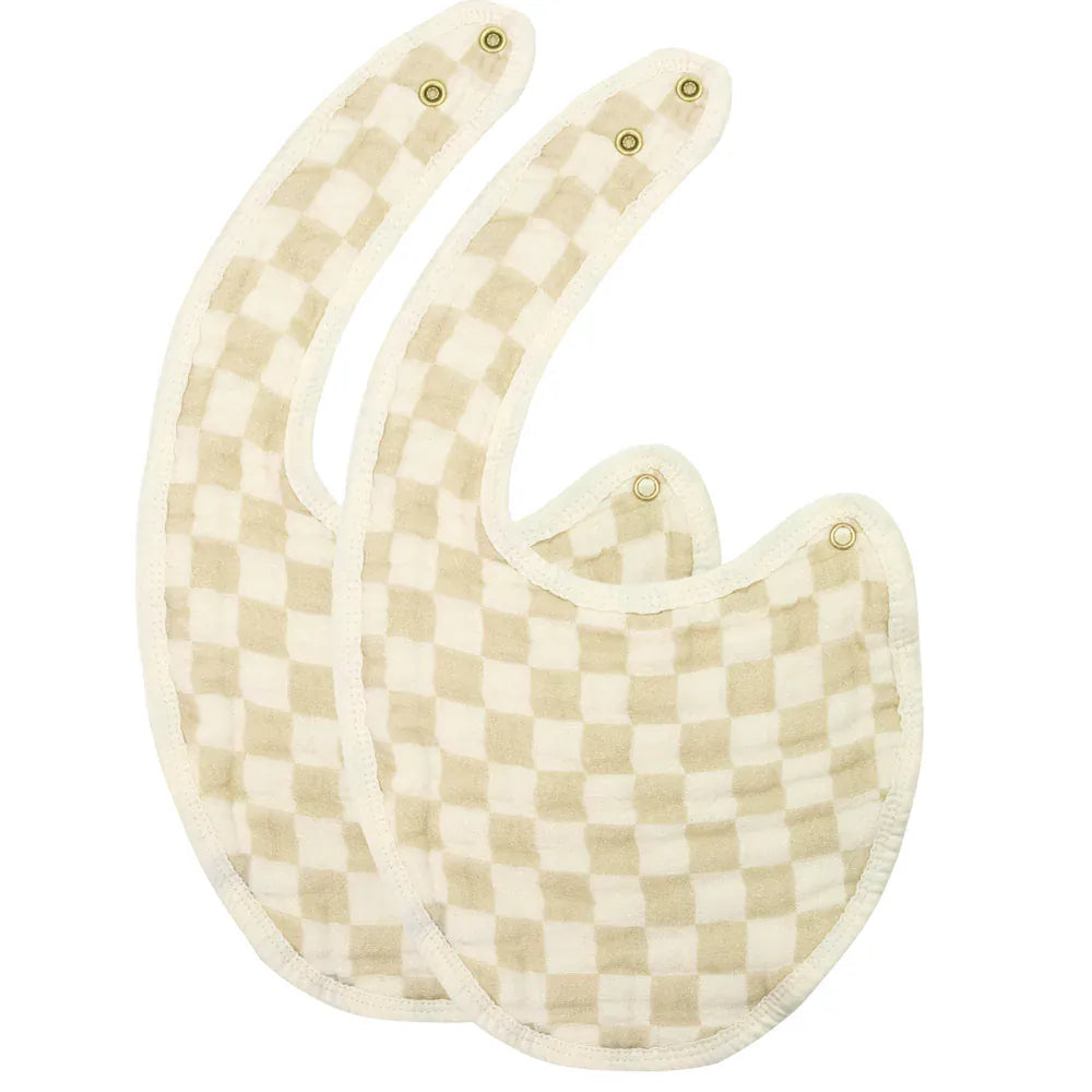 Lou Lou & Company Cloud Muslin Bib 2 pk - Austin / Cream