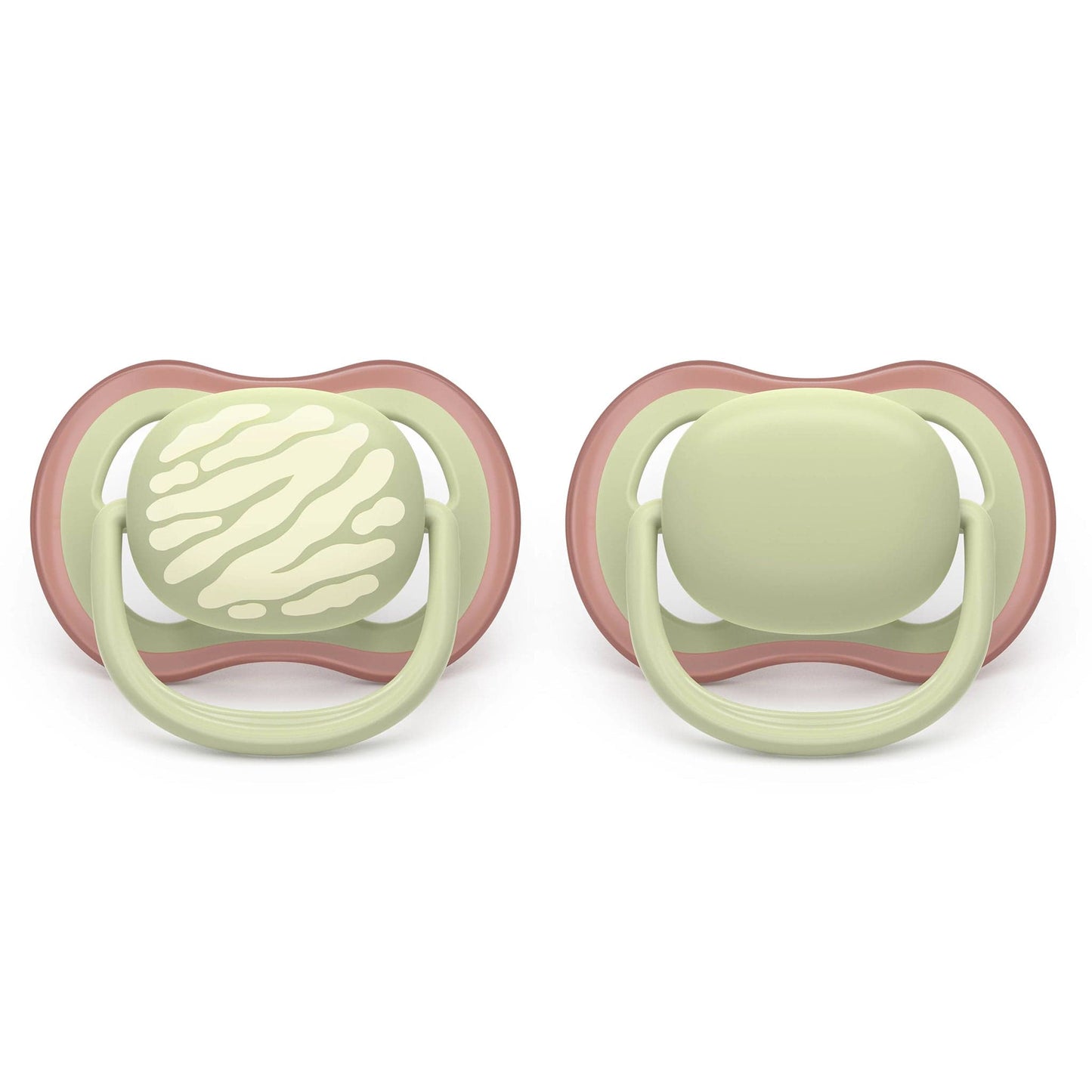 Avent Ultra Air Pacifier 18m+, Tiger Print / Pastel Warm Green, 2 pack - SCF349-52