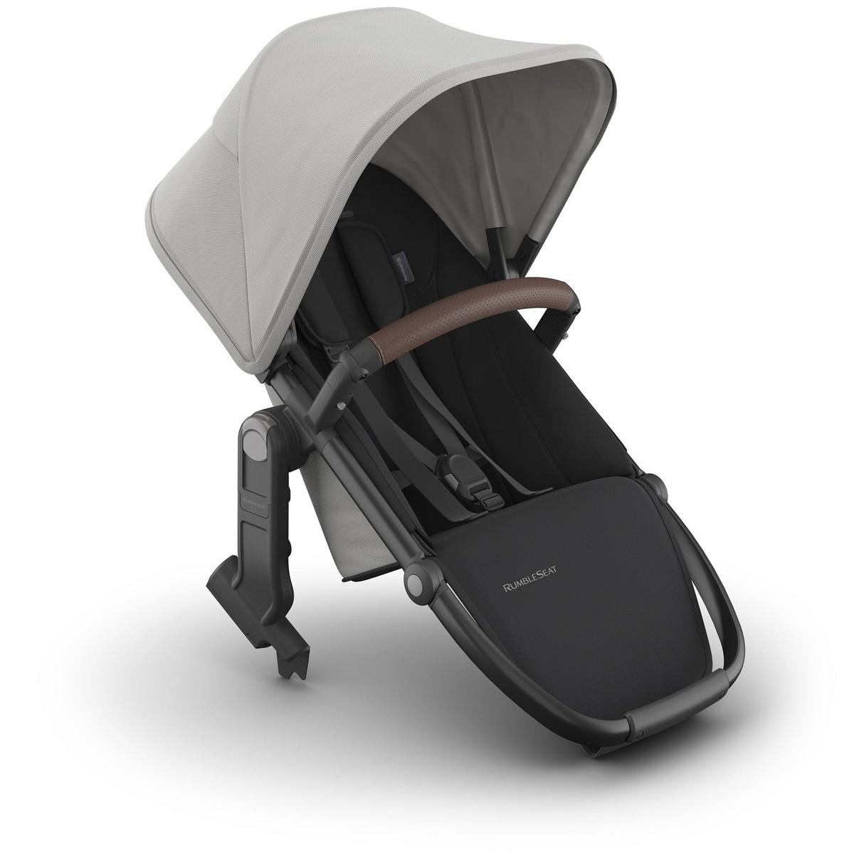 UPPAbaby OPEN BOX RumbleSeat V3 - Savannah (Pearl Gray Jacquard / Carbon Frame / Chestnut Leather)