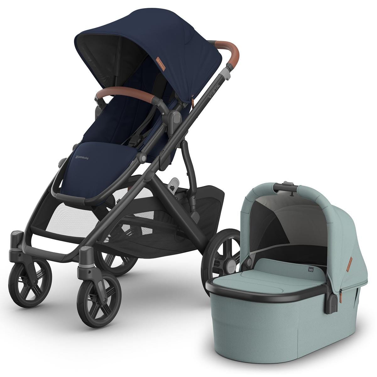 UPPAbaby Vista V3 Stroller + Bassinet V3 Bundle - Noa / Kenzi