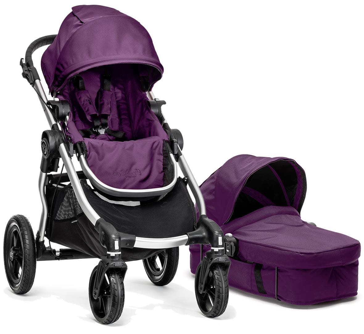 Baby Jogger City Select Single Stroller & Bassinet 2015 Amethyst - bj20428-bj50968