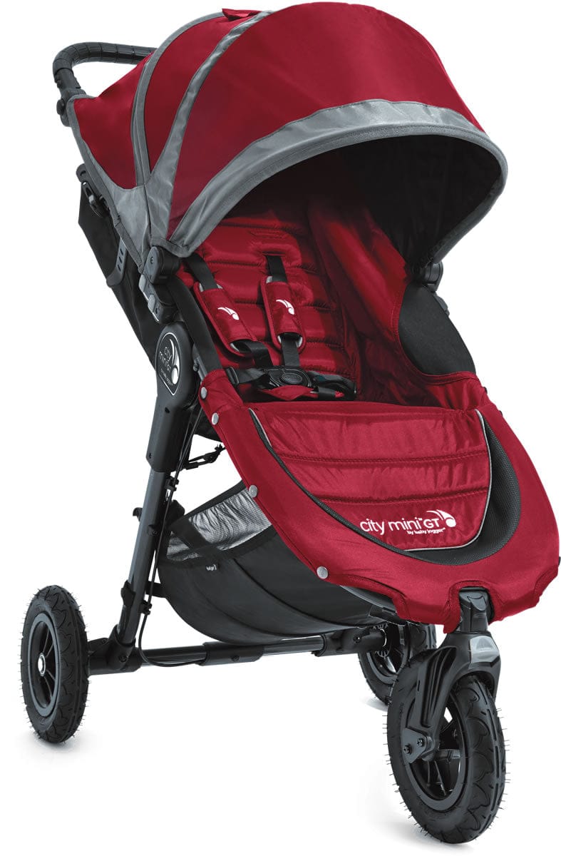 Baby Jogger City Mini GT Single 2016/2017 Stroller - Crimson / Gray
