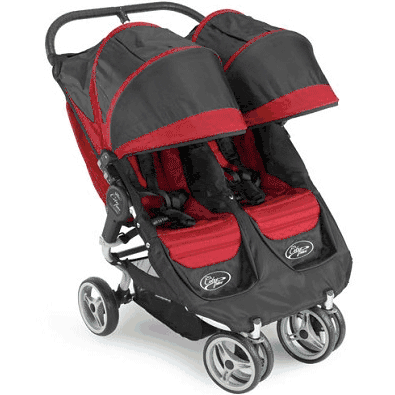 Baby Jogger City Mini Double 2009 Red/Black - 87173