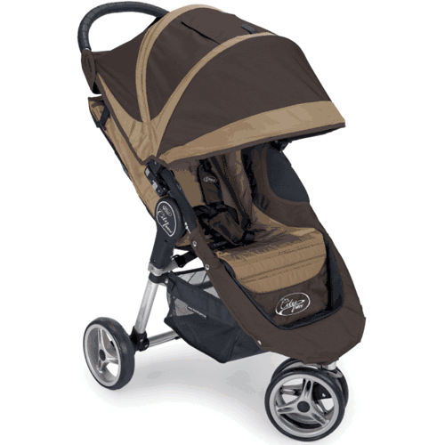 Baby Jogger City Mini Single 8" Stroller 2009 Albee's Exclusive Brown/Tan - 67101