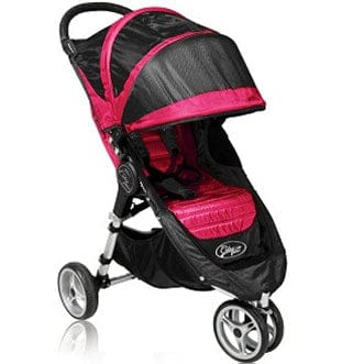 Baby Jogger City Mini Single 8" Compact Stroller 2011 Black / Fuchsia